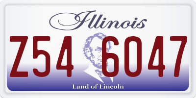 IL license plate Z546047