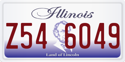 IL license plate Z546049