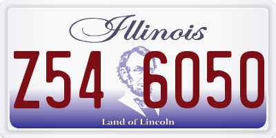 IL license plate Z546050