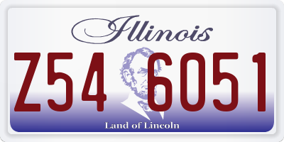IL license plate Z546051