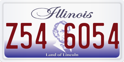 IL license plate Z546054