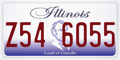 IL license plate Z546055