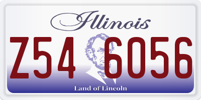 IL license plate Z546056