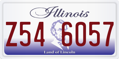 IL license plate Z546057