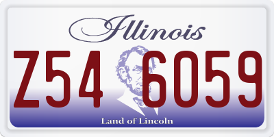 IL license plate Z546059