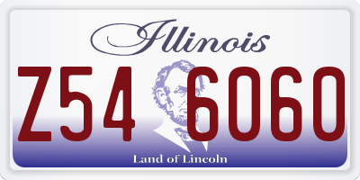 IL license plate Z546060