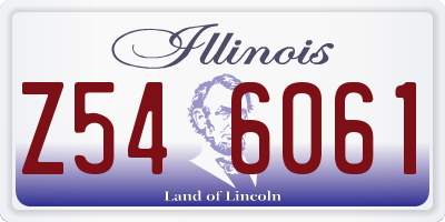 IL license plate Z546061