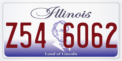 IL license plate Z546062