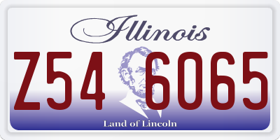 IL license plate Z546065