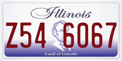 IL license plate Z546067