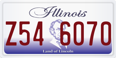 IL license plate Z546070