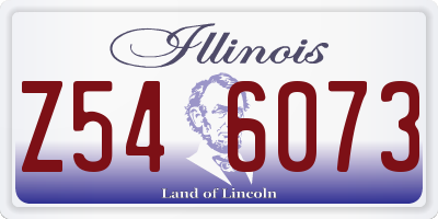 IL license plate Z546073