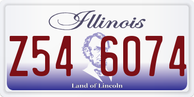 IL license plate Z546074