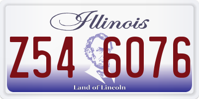 IL license plate Z546076