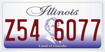IL license plate Z546077