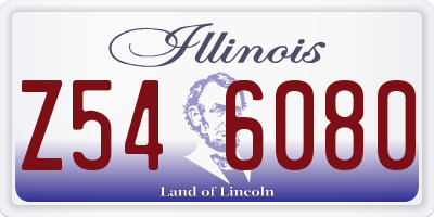 IL license plate Z546080