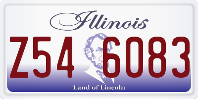 IL license plate Z546083