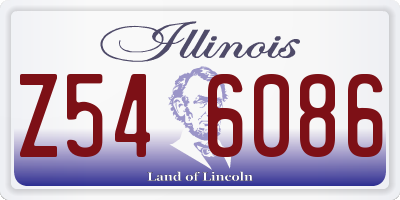 IL license plate Z546086