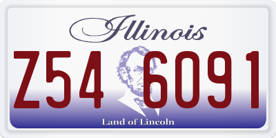 IL license plate Z546091