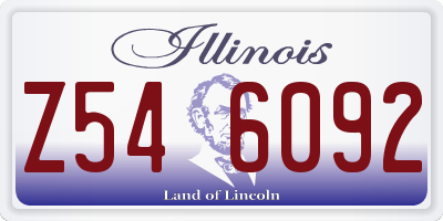 IL license plate Z546092