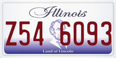IL license plate Z546093