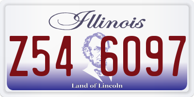 IL license plate Z546097