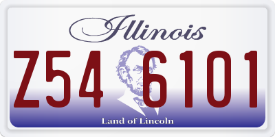 IL license plate Z546101