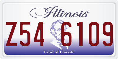 IL license plate Z546109