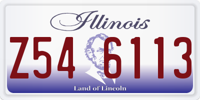 IL license plate Z546113