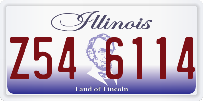 IL license plate Z546114