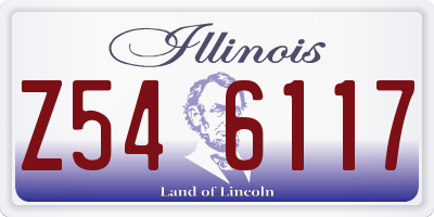 IL license plate Z546117