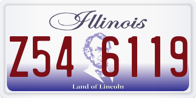 IL license plate Z546119