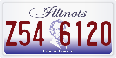 IL license plate Z546120