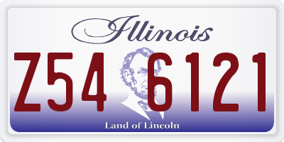 IL license plate Z546121