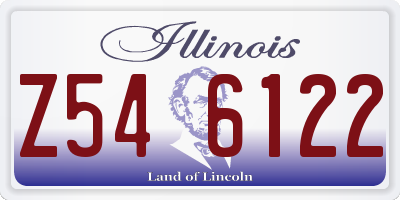 IL license plate Z546122