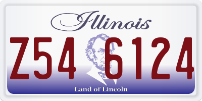 IL license plate Z546124