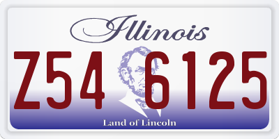 IL license plate Z546125