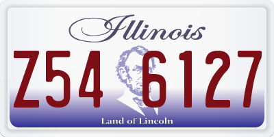 IL license plate Z546127
