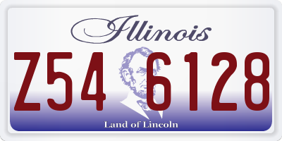 IL license plate Z546128