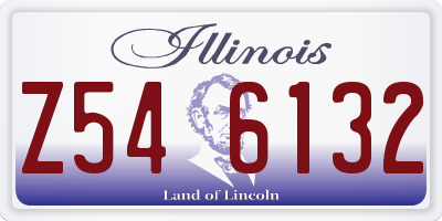 IL license plate Z546132