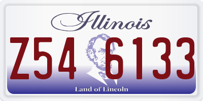 IL license plate Z546133