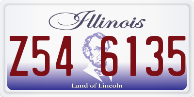 IL license plate Z546135