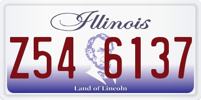 IL license plate Z546137