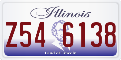 IL license plate Z546138