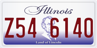 IL license plate Z546140