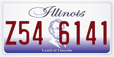 IL license plate Z546141