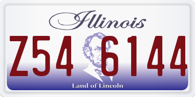 IL license plate Z546144