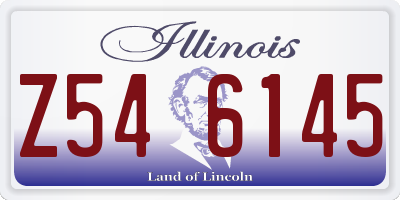 IL license plate Z546145