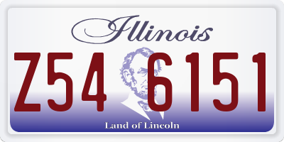 IL license plate Z546151