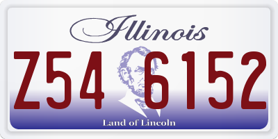 IL license plate Z546152